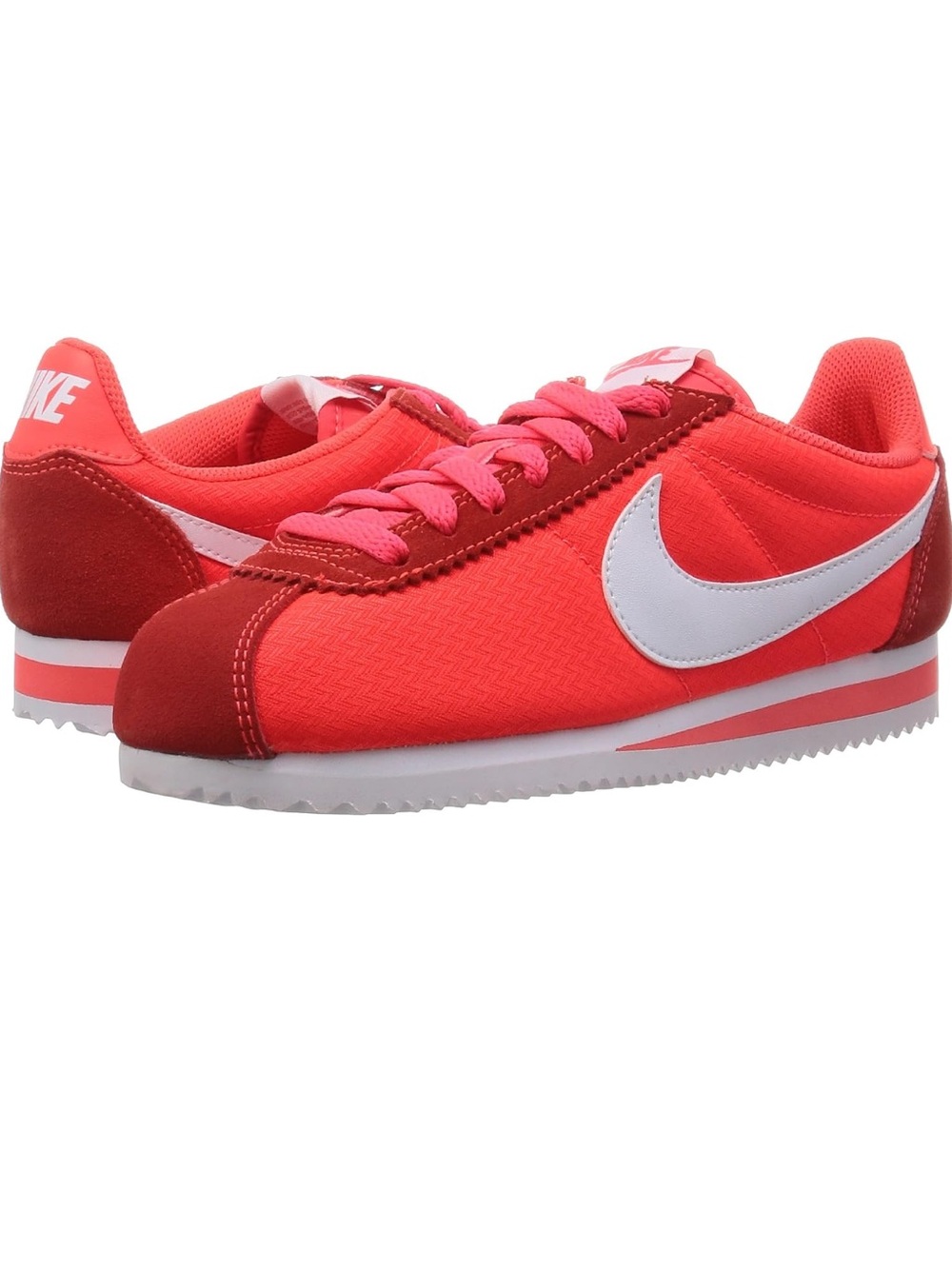 Nike Women’s Classic Cortez in Bright Crimson and White Never Worn